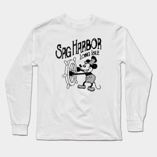 Steamboat Willie - Sag Harbor Long Island NY Long Sleeve T-Shirt